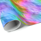 青パンジーの波状テクスチャ ラッピングペーパー (ロールコーナー)