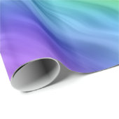 青パンジーの波状テクスチャ ラッピングペーパー (ロールコーナー)