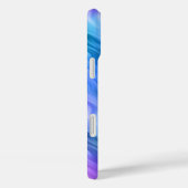 青パンジーの波状テクスチャ Case-Mate iPhoneケース (裏面 / 右)