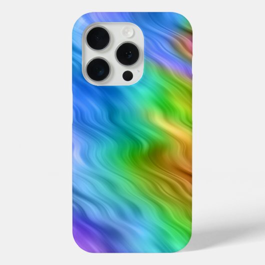 青パンジーの波状テクスチャ Case-Mate iPhoneケース (裏面)