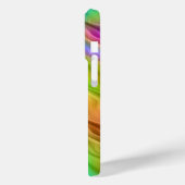 青パンジーの波状テクスチャ Case-Mate iPhoneケース (裏面 / 左)