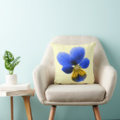 青パンジー枕 クッション (椅子)