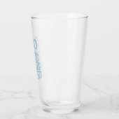 青パーソナライズされたい名前の男の神話の伝説 タンブラーグラス (左)