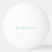 青パーソナライズされたかわいらし色 卓球ボール (正面)