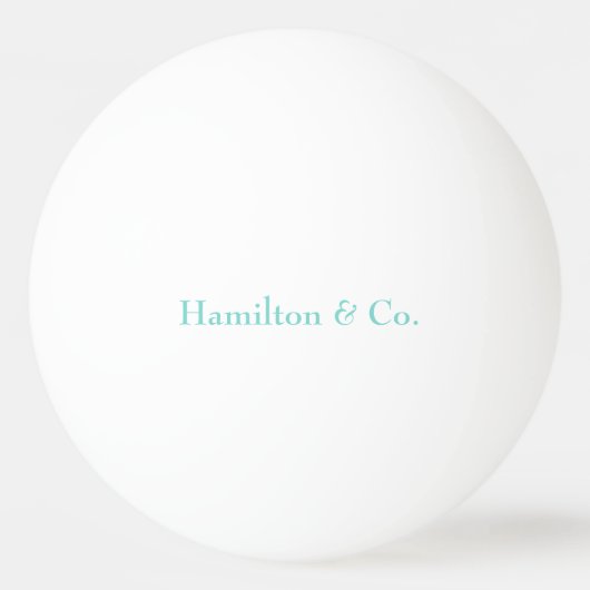 青パーソナライズされたかわいらし色 卓球ボール (正面)