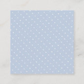 青パーソナライズされたと白のクラシック水色 エンクロージャーカード (裏面)