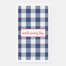 青パーソナライズされたと白のバッファロープレイド