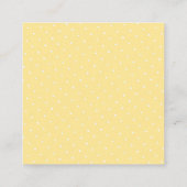 青パーソナライズされたと白の水色レモン エンクロージャーカード (裏面)