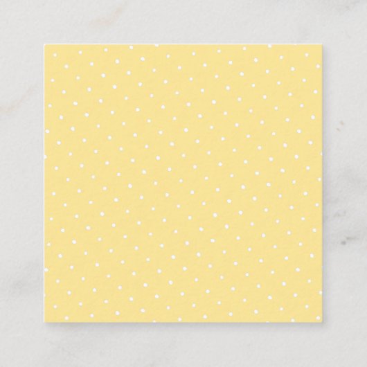 青パーソナライズされたと白の水色レモン エンクロージャーカード (裏面)