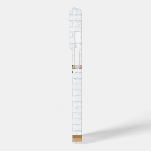 青パーソナライズされたと白の野球用ジャージー Case-Mate iPhoneケース (裏面 / 左)