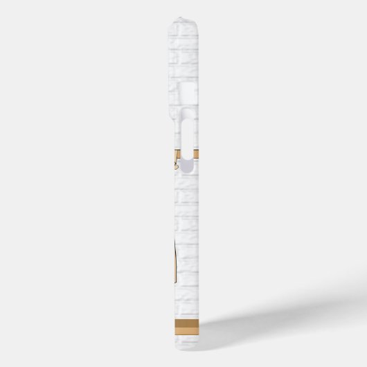 青パーソナライズされたと白の野球用ジャージー Case-Mate iPhoneケース (裏面 / 左)