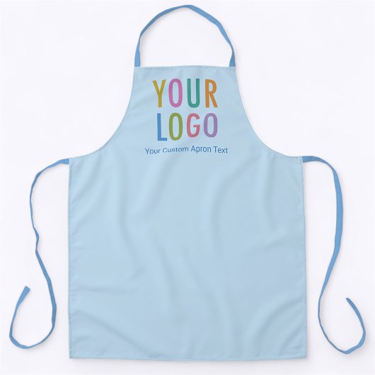 青パーソナライズされたエプロンカスタムロゴ名文字 エプロン