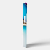 青パーソナライズされたスタイリッシュと金ゴールド Case-Mate iPhoneケース (裏面 / 右)