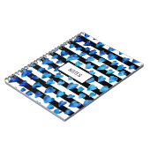 青パーソナライズされたハート ノートブック (左側)