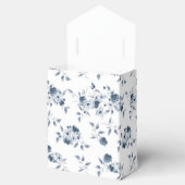 青パーソナライズされたフローラブライダルシャワー優先ボックス フェイバーボックス (オープン)