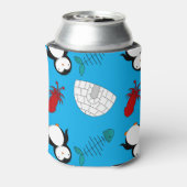 青パーソナライズされたペンギンの名前イクロオ 缶クーラー (缶裏面)