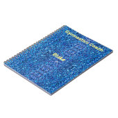 青パーソナライズされた体操コーチノート ノートブック (左側)