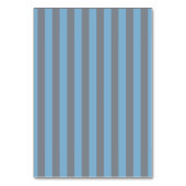 青パーソナライズされた保い文字を落ち着けストライプる テーブルナンバー (裏面)