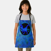 青パーソナライズされた恐竜ヒンドキッズプリントエプロン エプロン (インサイチュ)