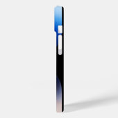 青パーソナライズされた放射状テクスチャiphone 15 Case-Mate iPhoneケース (裏面 / 左)