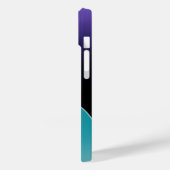 青パーソナライズされた放射状テクスチャiphone 15 Case-Mate iPhoneケース (裏面 / 左)