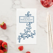 青パーソナライズされた海苔パターン – ビーチハウス (インサイチュ)