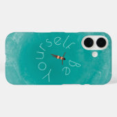 青パーソナライズされた海 Case-Mate iPhoneケース (裏面 (横))