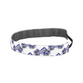 青パーソナライズされた白と黒のチアリーダー アスレチックヘッドバンド (右)