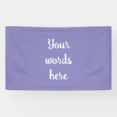 青パーソナライズされた紫バナー 横断幕 (横)