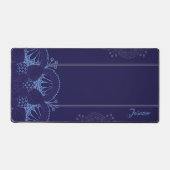 青パーソナライズされた紫華美曼荼羅 デスクマット (正面)