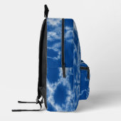 青パーソナライズされた絞り染め プリントバックパック (左)