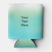 青パーソナライズされた緑フェグラデーションードクーラーボックス 缶クーラー (正面)