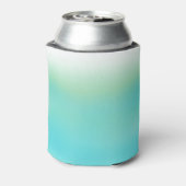 青パーソナライズされた緑フェグラデーションードクーラーボックス 缶クーラー (缶裏面)