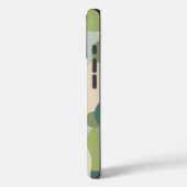 青パーソナライズされた緑分子iPhoneケース Case-Mate iPhoneケース (裏面 / 左)