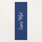 青パーソナライズされた緑抽象芸術禅曼荼羅 ヨガマット (裏面)