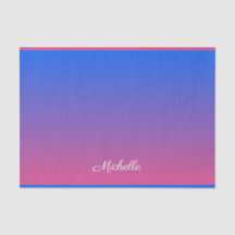 青パーソナライズされた色とピンクグラデーション色