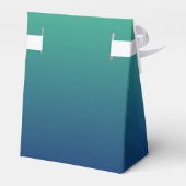 青パーソナライズされた色グラデーション フェイバーボックス (裏面サイド)