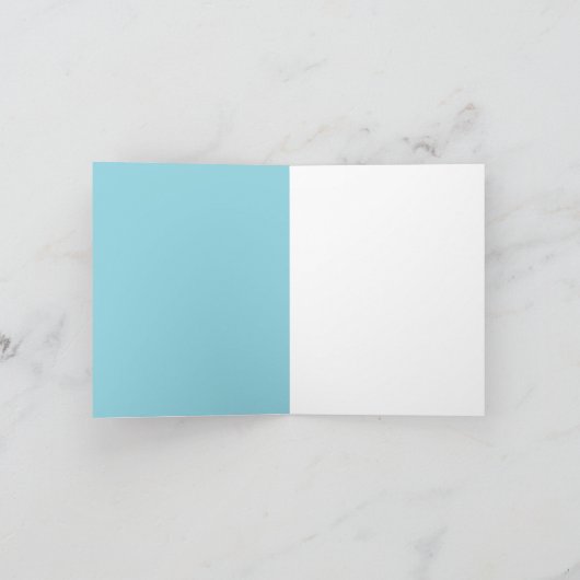 青パーソナライズされた象の赤ちゃんシャワー 招待状 (内部)