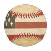 青パーソナライズされた赤野球監督 野球ボール (裏面)