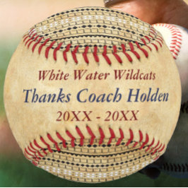 青パーソナライズされた赤野球監督 野球ボール