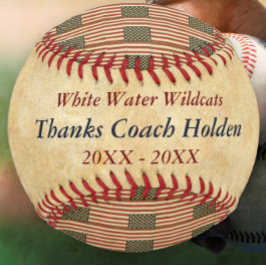 青パーソナライズされた赤野球監督 野球ボール