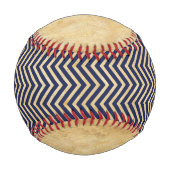 青パーソナライズされた赤野球監督 野球ボール (裏面)