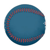 青パーソナライズされた野球 野球ボール (正面左)