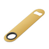 青パーソナライズされた金ゴールド幾何学模様 スピード栓抜き (裏面アングル)