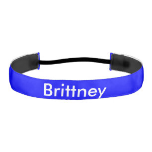 青パーソナライズされた アスレチックヘッドバンド