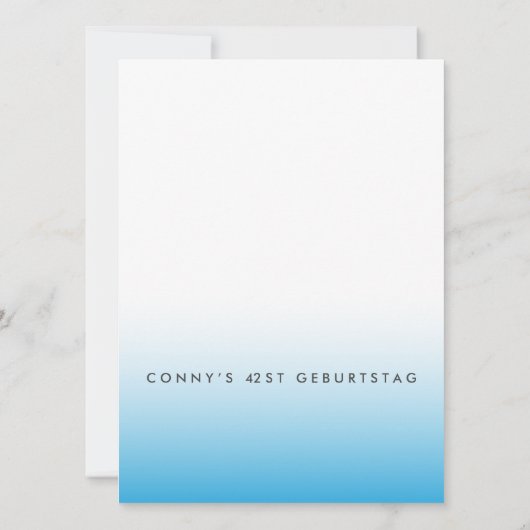 青パーティー 招待状 (裏面)