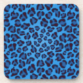 青ヒョウのテクスチャーパターン コースター (正面)