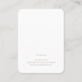 青ヒョウ柄手作りジュエリースタッド表示 名刺 (裏面)