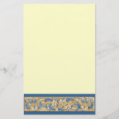 青ビクトリアンアイボリー文房具 便箋 (正面)