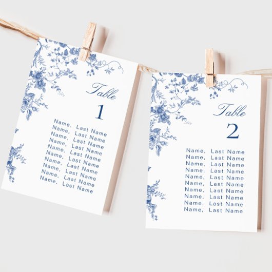 青ビクトリアン園フランスのシーティングチャートカード 招待状